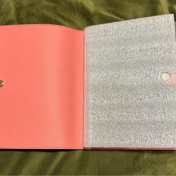 Coach Pink Leather Snap Planner Cover - Picture 2 of 6